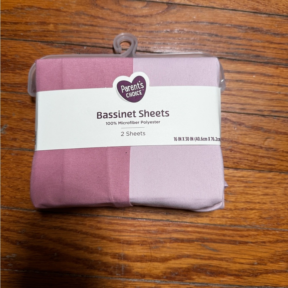 Parent's Choice Bassinet Sheets - Pink and Purple